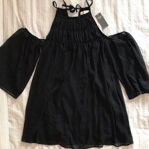 Abercrombie & Fitch black off shoulder dress NWT